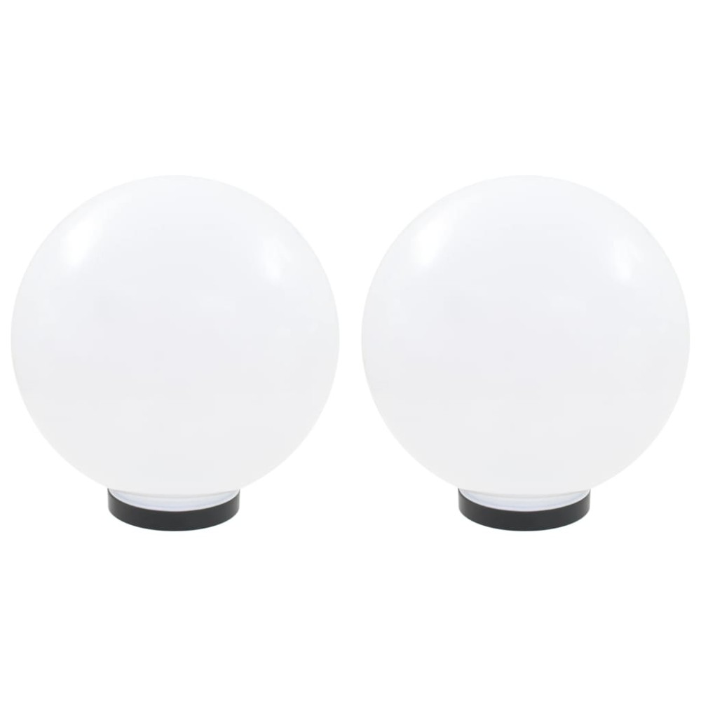 vidaXL Lămpi bol cu LED, 2 buc, sferice, 30 cm, PMMA