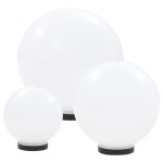 vidaXL Lămpi bol cu LED 3 buc., sferice, 20/30/40 cm, PMMA vidaXL Lămpi bol cu LED 3 buc., sferice, 20/30/40 cm, PMMA