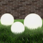 vidaXL Lămpi bol cu LED 3 buc., sferice, 20/30/40 cm, PMMA vidaXL Lămpi bol cu LED 3 buc., sferice, 20/30/40 cm, PMMA
