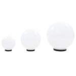 vidaXL Lămpi bol cu LED 3 buc., sferice, 20/30/40 cm, PMMA vidaXL Lămpi bol cu LED 3 buc., sferice, 20/30/40 cm, PMMA