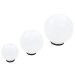 vidaXL Lămpi bol cu LED 3 buc., sferice, 20/30/40 cm, PMMA vidaXL Lămpi bol cu LED 3 buc., sferice, 20/30/40 cm, PMMA