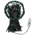 vidaXL Instalație de lumini brad de Crăciun cu 180 LED-uri, 180 cm vidaXL Instalație de lumini brad de Crăciun cu 180 LED-uri, 180 cm