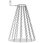 vidaXL Instalație de lumini brad de Crăciun cu 180 LED-uri, 180 cm vidaXL Instalație de lumini brad de Crăciun cu 180 LED-uri, 180 cm