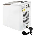 vidaXL Aparat de făcut cuburi de gheață, alb, 1,4 L, 15 kg / 24 h