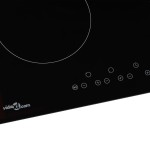 vidaXL Plită ceramică cu 4 arzătoare, control tactil, 6000 W