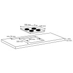 vidaXL Plită ceramică cu 4 arzătoare, control tactil, 6000 W