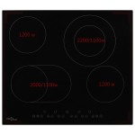 vidaXL Plită ceramică cu 4 arzătoare, control tactil, 6600 W vidaXL Plită ceramică cu 4 arzătoare, control tactil, 6600 W
