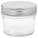 vidaXL Borcane din sticlă pentru gem, capac argintiu, 48 buc, 110 ml vidaXL Borcane din sticlă pentru gem, capac argintiu, 48 buc, 110 ml