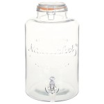 vidaXL Dozator de apă XXL cu robinet, transparent, 8 L, sticlă vidaXL Dozator de apă XXL cu robinet, transparent, 8 L, sticlă