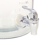 vidaXL Dozator de apă XXL cu robinet, transparent, 8 L, sticlă vidaXL Dozator de apă XXL cu robinet, transparent, 8 L, sticlă