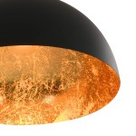 vidaXL Lustre, 2 buc., negru și auriu, semisferic, E27 vidaXL Lustre, 2 buc., negru și auriu, semisferic, E27