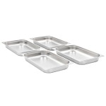 vidaXL Recipiente Gastronorm 4 buc. GN 1/1 65 mm oțel inoxidabil vidaXL Recipiente Gastronorm 4 buc. GN 1/1 65 mm oțel inoxidabil