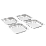 vidaXL Recipiente Gastronorm 8 buc. GN 1/2 40 mm oțel inoxidabil vidaXL Recipiente Gastronorm 8 buc. GN 1/2 40 mm oțel inoxidabil