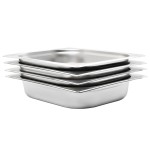 vidaXL Recipiente Gastronorm 4 buc. GN 1/2 65 mm oțel inoxidabil vidaXL Recipiente Gastronorm 4 buc. GN 1/2 65 mm oțel inoxidabil