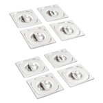 Capace pentru tavă GN 1/6, 8 buc., oțel inoxidabil Capace pentru tavă GN 1/6, 8 buc., oțel inoxidabil