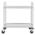 vidaXL Cărucior de bucătărie 2 niveluri 96,5x55x90 cm oțel inoxidabil vidaXL Cărucior de bucătărie 2 niveluri 96,5x55x90 cm oțel inoxidabil