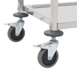 vidaXL Cărucior de bucătărie 2 niveluri 96,5x55x90 cm oțel inoxidabil vidaXL Cărucior de bucătărie 2 niveluri 96,5x55x90 cm oțel inoxidabil