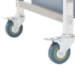 vidaXL Cărucior de bucătărie cu recipiente din plastic, 82x43,5x93 cm vidaXL Cărucior de bucătărie cu recipiente din plastic, 82x43,5x93 cm