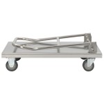 vidaXL Cărucior platformă, argintiu, 82 x 53 x 86 cm, oțel inoxidabil vidaXL Cărucior platformă, argintiu, 82 x 53 x 86 cm, oțel inoxidabil