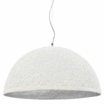 vidaXL Lampă suspendată, alb și argintiu, Ø50 cm, E27 vidaXL Lampă suspendată, alb și argintiu, Ø50 cm, E27