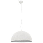 vidaXL Lampă suspendată, alb și argintiu, Ø50 cm, E27 vidaXL Lampă suspendată, alb și argintiu, Ø50 cm, E27