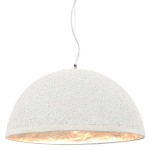 vidaXL Lampă suspendată, alb și argintiu, Ø50 cm, E27 vidaXL Lampă suspendată, alb și argintiu, Ø50 cm, E27