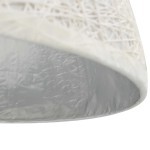 vidaXL Lampă suspendată, alb și argintiu, Ø50 cm, E27 vidaXL Lampă suspendată, alb și argintiu, Ø50 cm, E27