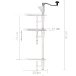 vidaXL Deschizător conserve, argintiu 70 cm aluminiu & oțel inoxidabil vidaXL Deschizător conserve, argintiu 70 cm aluminiu & oțel inoxidabil
