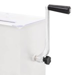 vidaXL Malaxor de carne manual cu capac, argintiu, oțel inoxidabil vidaXL Malaxor de carne manual cu capac, argintiu, oțel inoxidabil