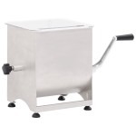 vidaXL Malaxor de carne cutie de viteze, argintiu, oțel inoxidabil vidaXL Malaxor de carne cutie de viteze, argintiu, oțel inoxidabil