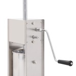 vidaXL Aparat de umplut cârnați manual, argintiu, 7 L, oțel inoxidabil vidaXL Aparat de umplut cârnați manual, argintiu, 7 L, oțel inoxidabil