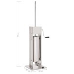 vidaXL Aparat de umplut cârnați manual, argintiu, 7 L, oțel inoxidabil vidaXL Aparat de umplut cârnați manual, argintiu, 7 L, oțel inoxidabil