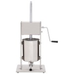 vidaXL Aparat de umplut cârnați manual, argintiu, 10L, oțel inoxidabil vidaXL Aparat de umplut cârnați manual, argintiu, 10L, oțel inoxidabil