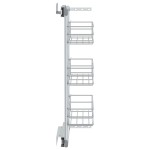 vidaXL Coș sârmă bucătărie retractabil 3 raft argintiu 47x15,5x55,5 cm vidaXL Coș sârmă bucătărie retractabil 3 raft argintiu 47x15,5x55,5 cm
