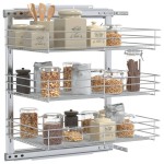 vidaXL Coș sârmă bucătărie retractabil 3 niveluri argintiu 47x35x56 cm vidaXL Coș sârmă bucătărie retractabil 3 niveluri argintiu 47x35x56 cm