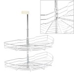 vidaXL Coș sârmă bucătărie 2 rafturi argintiu 75x38x80 cm 180 grade vidaXL Coș sârmă bucătărie 2 rafturi argintiu 75x38x80 cm 180 grade