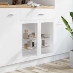 vidaXL Coș sârmă bucătărie 2 rafturi argintiu 75x38x80 cm 180 grade vidaXL Coș sârmă bucătărie 2 rafturi argintiu 75x38x80 cm 180 grade