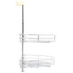 vidaXL Coș sârmă bucătărie 2 rafturi argintiu 75x38x80 cm 180 grade vidaXL Coș sârmă bucătărie 2 rafturi argintiu 75x38x80 cm 180 grade