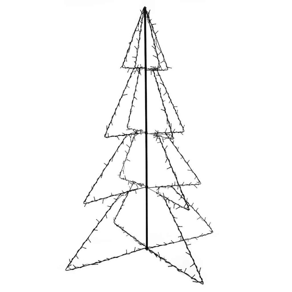 vidaXL Brad de Crăciun conic 240 LED-uri interior & exterior 115x150cm