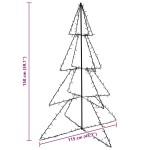 vidaXL Brad de Crăciun conic 240 LED-uri interior & exterior 115x150cm vidaXL Brad de Crăciun conic 240 LED-uri interior & exterior 115x150cm