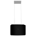 vidaXL Hotă suspendată insulă, LCD senzor tactil, sticlă securizată