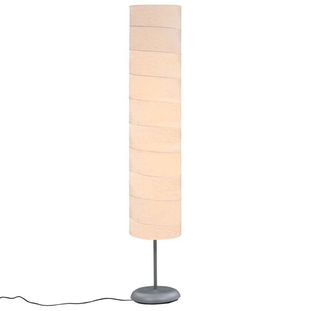 vidaXL Lampă de podea cu suport, alb, 121 cm E27