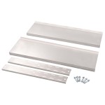 vidaXL Etajeră de perete cu două rafturi, 100 x 30 cm, oțel inoxidabil