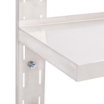 vidaXL Etajeră de perete cu 2 rafturi, 150 x 30 cm, oțel inoxidabil