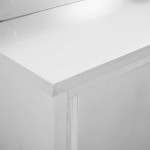 vidaXL Masă de lucru cu uși glisante 120x50x(95-97) cm oțel inoxidabil vidaXL Masă de lucru cu uși glisante 120x50x(95-97) cm oțel inoxidabil