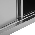 vidaXL Dulap bucătărie cu uși glisante, 120x40x50 cm, oțel inoxidabil vidaXL Dulap bucătărie cu uși glisante, 120x40x50 cm, oțel inoxidabil