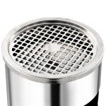 vidaXL Coș de gunoi cu scrumieră, pentru hotel, oțel inoxidabil, 30 L vidaXL Coș de gunoi cu scrumieră, pentru hotel, oțel inoxidabil, 30 L
