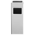 vidaXL Coș de gunoi cu scrumieră, pentru hotel, oțel inoxidabil, 36 L vidaXL Coș de gunoi cu scrumieră, pentru hotel, oțel inoxidabil, 36 L