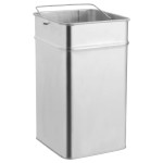 vidaXL Coș de gunoi cu scrumieră, pentru hotel, negru, oțel, 36 L vidaXL Coș de gunoi cu scrumieră, pentru hotel, negru, oțel, 36 L
