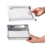 vidaXL Coș de gunoi cu scrumieră, pentru hotel, negru, oțel, 36 L vidaXL Coș de gunoi cu scrumieră, pentru hotel, negru, oțel, 36 L